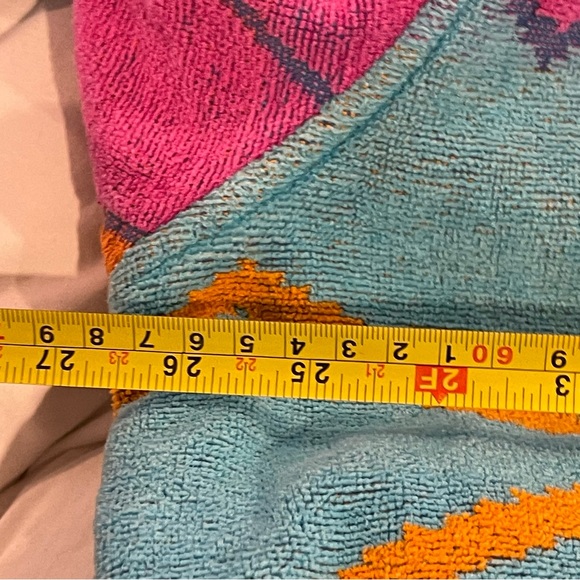 VINTAGE CYPRESS BY JUANA HEAVY COTTON TERRY BATH ROBE SUNRISE PINEAPPLE ONE SIZE - Picture 15 of 16